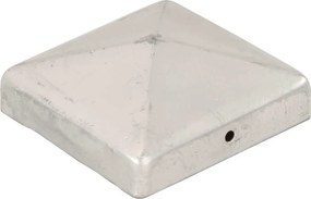 vidaXL Καπάκια Κολόνας Πυραμίδα 6 τεμ. 91x91 χιλ. Γαλβαν. Μέταλλο