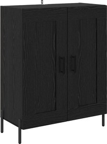 vidaXL Highboard Μαύρη Οξυά 69,5 x 34 x 180 εκ. Επεξεργασμένο ξύλο