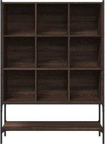 vidaXL Bookcase 10 επίπεδα Medium Brown Oak