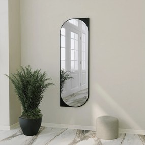 Stewehome Καθρέφτης με μαύρο πλαίσιο 52x152x152 cm