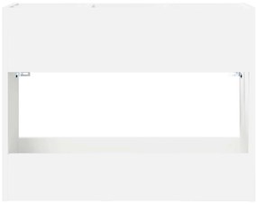 vidaXL Σχέδιο &amp; βάση αποθήκευσης με αποθήκευση Λευκό 65 x 24 x 50 εκ