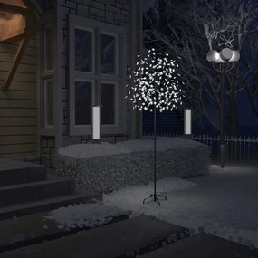 51269 vidaXL Χριστουγεννιάτικο Δέντρο Κερασιά 220 LED Ψυχρό Λευκό Φως 220 εκ, 1 Τεμάχιο