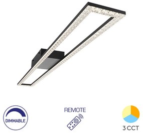Φωτιστικό Οροφής Braytron BH17-05091 Μαύρο Ματ (Black Mat) CCT3