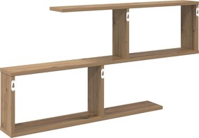 vidaXL Ράφι Τοίχου Artisan Δρυς 100 x 12 x 50,5 εκ Επεξεργασμένο Ξύλο