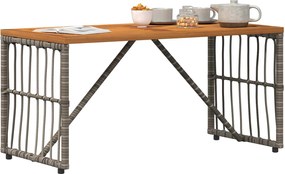 vidaXL Εξωτερικό Τραπέζι Γκρι 80 x 40 x 40 cm