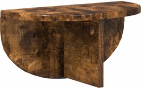 vidaXL Ράφι Τοίχου 2 τμχ. Καπνιστό Δρύς 38 x 19 x 19 εκ