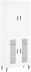 vidaXL Ντουλάπι Λευκό 69,5x34x180 εκ. από Επεξεργασμένο Ξύλο