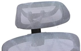 Καρέκλα γραφείου διευθυντή Karlo μπλε mesh ύφασμα 72x70x112εκ 72x70x112 εκ.