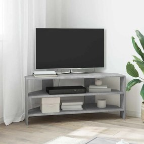 vidaXL ΓωνιακήΒάσηΤηλεόρασης Σκυρόδεμα Γκρι 102x40,5x45εκ