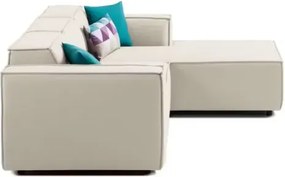 Stewehome Zeus Μπεζ Γωνιακός Καναπές 260x177x177 cm