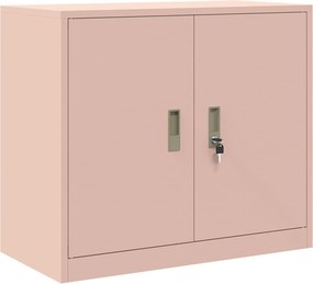 vidaXL Ντουλάπι αποθήκευσης 2 τμχ. Ροζ 80 x 40 x 175 εκ Ατσάλι