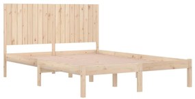 vidaXL Πλαίσιο Κρεβατιού 180 x 200 εκ. Μασίφ Ξύλο Super King Size