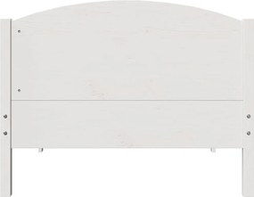 vidaXL Σκελετός Κρεβ. Χωρίς Στρώμα Λευκό 75x190 εκ Μασίφ Πεύκο