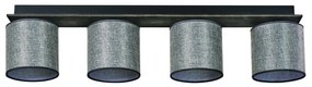 Arkolight Μοντέρνο Φωτιστικό Οροφής Τετράφωτο Μ90xY20cm Καφέ-Γκρι 3420-4/4