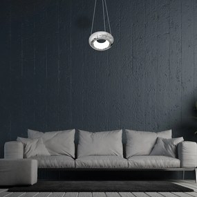 Κρεμαστό Φωτιστικό Mercurio 12W 4000K Νίκελ