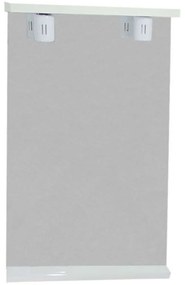 Καθρέπτης Μπάνιου Με Εταζέρα Και Φώτα Universal 58-9000 52x12,5x71cm Clear Gloria Γυαλί