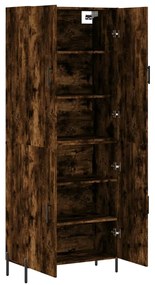 vidaXL Ντουλάπι Καπνιστή Δρυς 69,5x34x180 εκ. από Επεξεργασμένο Ξύλο