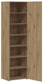 vidaXL Highboard από δρυ 50x42.5x185 εκ. Σχεδιασμένο ξύλο