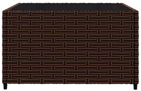 vidaXL Σαλόνι Κήπου Σετ 3 τεμ. Καφέ από Συνθετικό Ρατάν με Μαξιλάρια