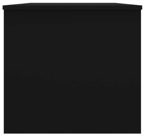 Τραπεζάκι Σαλονιού Μαύρο 102x50,5x46,5 εκ. Επεξεργασμένο Ξύλο - Μαύρο