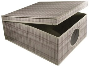 Κουτί Αποθήκευσης Polyester Tartan 48x36x19εκ. Ordinett 50-68030