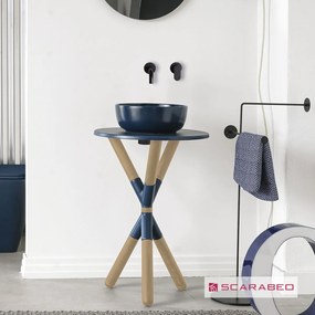 Scarabeo Cross Ocean Φ52 Solid Wood - Βάση για νιπτήρα