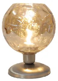 InLight Επιτραπέζιο φωτιστικό από μέταλλο και μελί γυαλί 1XE27 D:30cm (3043-Amber)