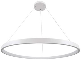 Φωτιστικό Οροφής Nemesis 61165 Led 75W Φ100cm White GloboStar Metal