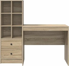 vidaXL Γραφείο με συρτάρι 2 pcs Δρύς Sonoma