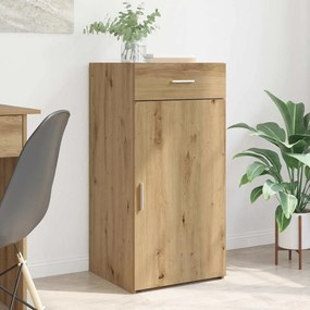 vidaXL Πλαϊνό γραφείο με συρτάρι artisan δρυς 45 x 42,5 x 93 εκ.