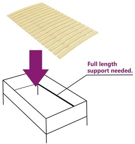 vidaXL Τελάρο Κρεβατιού με 24 Σανίδες 80 x 200 εκ.