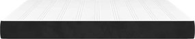 vidaXL Στρώμα με Pocket Springs Μεσαίας Σκληρότητας Μαύρο 160x210x20 εκ. Βελούδινο