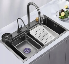 Sanitec Inox Nano Multi 108045 (80x45) - Πολυλειτουργικος Νεροχύτης Κουζινας