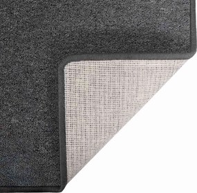 vidaXL Δερμάτινο Χαλί Σκούρο Γκρι 100 x 150 cm 100% Πολυπροπυλένιο