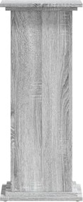vidaXL Βάσεις Φυτών Γκρι Sonoma 33x33x80 εκ. Επεξεργασμένο Ξύλο