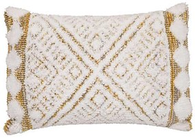 Μαξιλάρι Διακοσμητικό (Με Γέμιση) 07.188543B Ecru-Gold 30X50 100% Cotton