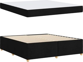 vidaXL Σκελετός Κρεβατιού με στρώμα Μαύρο 180 x 200 cm ύφασμα