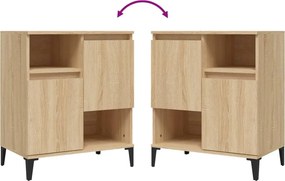 vidaXL Ντουλάπια 2 τεμ. Sonoma Δρυς 60x35x70 εκ. Επεξεργασμένο Ξύλο