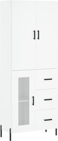 vidaXL Ντουλάπι Λευκό 69,5x34x180 εκ. από Επεξεργασμένο Ξύλο