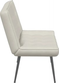 vidaXL Πάγκος Κρεμ 110x74x84 εκ. Βελούδινος