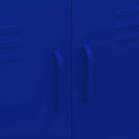 vidaXL Ντουλάπι Αποθήκευσης Ναυτικό Μπλε 80x35x101,5 εκ. από Ατσάλι