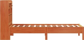vidaXL Κρεβάτι Βιβλιοθήκη Χωρίς Στρώμα 75x190 εκ Μασίφ Ξύλο Πεύκου