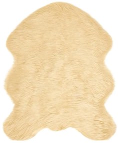 vidaXL Ψεύτικο Δέρμα Προβάτου Χαλί Tafalla Κρεμ 50 x 80 cm Πολυεστέρας