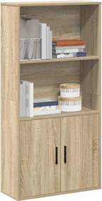 vidaXL Βιβλιοθήκη Sonoma Δρυς 60x24x120 εκ. από Επεξεργασμένο Ξύλο