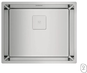 Teka Top Linea 50.40 R15 Inox Ένθετος/Επίπεδος Λείος Νεροχύτης