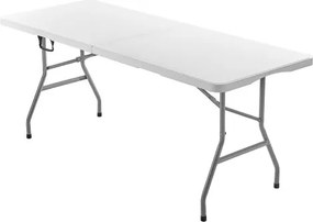 VEVOR 180cm Plastic Folding Table Portable Picnic Table Handle Indoor Outdoor