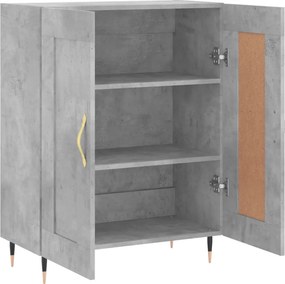 vidaXL Ντουλάπι Γκρι Σκυροδέματος 69,5x34x90 εκ. Επεξεργασμένο Ξύλο