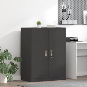 vidaXL Ντουλάπι αποθήκευσης Μαύρο 80 x 40 x 105 εκ Ατσάλι