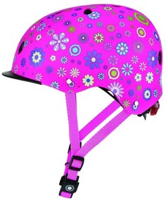 Κράνος Elite Lights XS/S (48-53cm) Deep Pink Flowers Globber