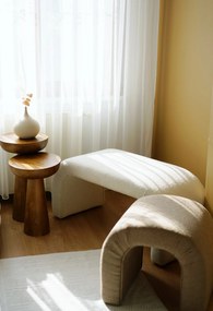 Πουφ Σκαμπό Λευκό NU BENCH 46x106x45